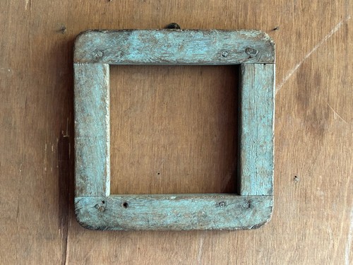 Old vintage handmade square - old,